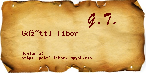 Göttl Tibor névjegykártya